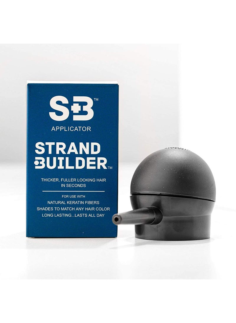 Strand Builder - Hair Fiber Applicator for Thinning Hair - Root Concealer and Volumizer for Men and Women, Undetectable Keratin Hair Product - Image 1