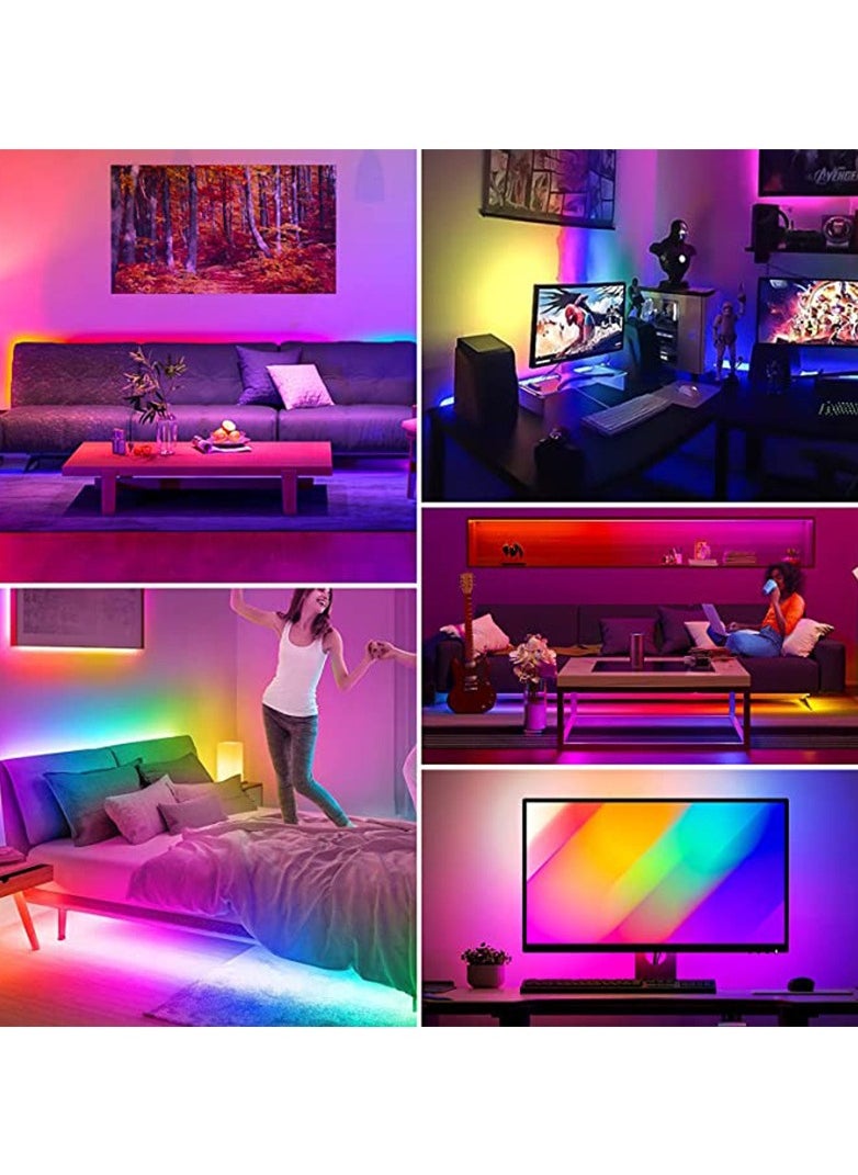 5V Fancy color USB light strip RGB Flash color change ws2812b Running horse breathing water desktop atmosphere led light belt 1-30M