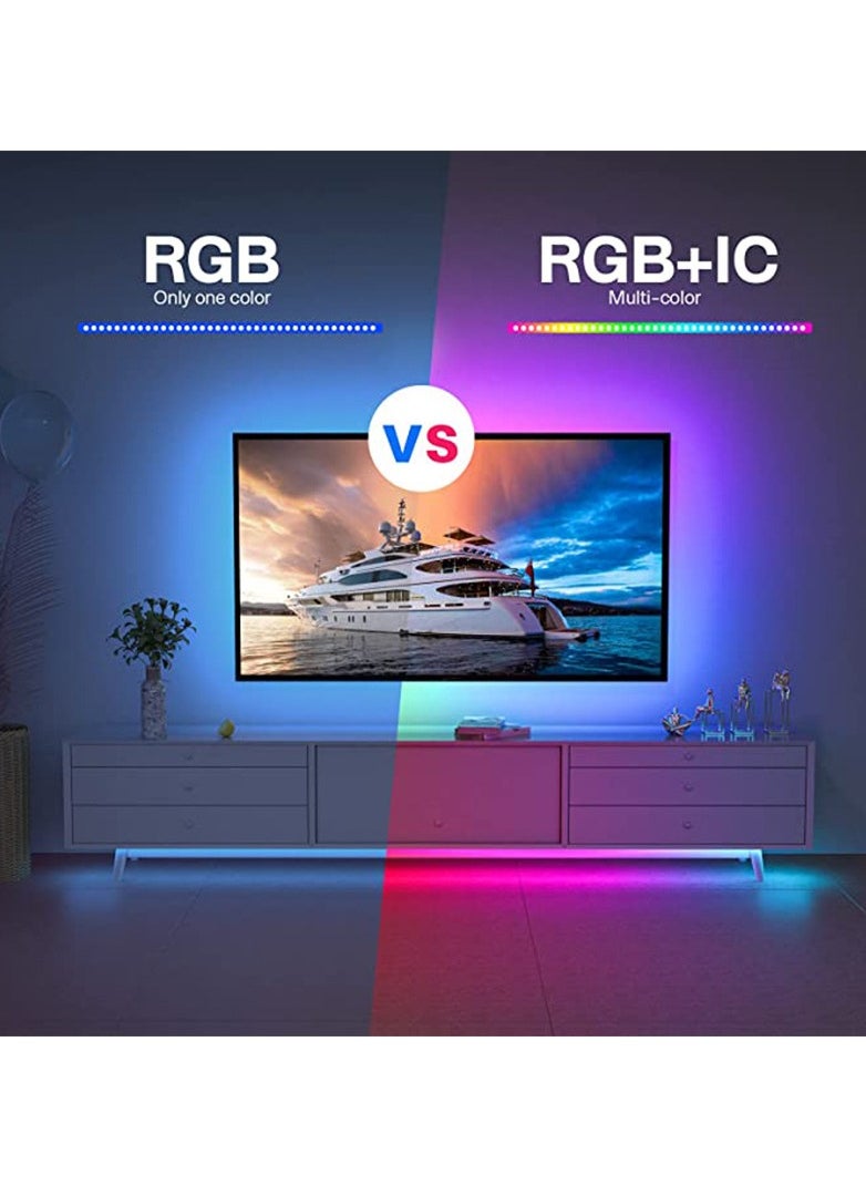 5V Fancy color USB light strip RGB Flash color change ws2812b Running horse breathing water desktop atmosphere led light belt 1-30M