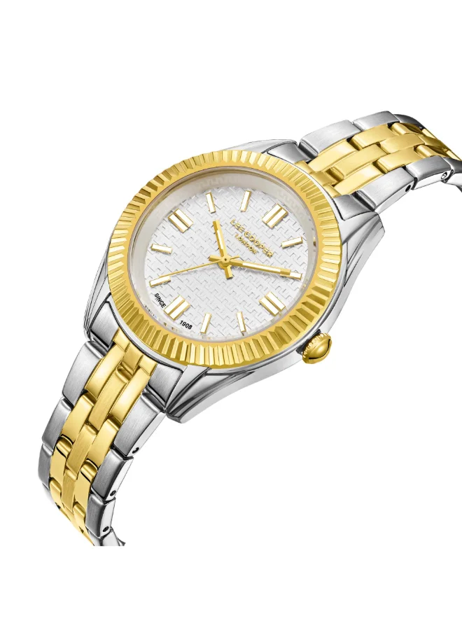 لي كوبر ساعة يد نسائية معدنية بعقارب . -  مم