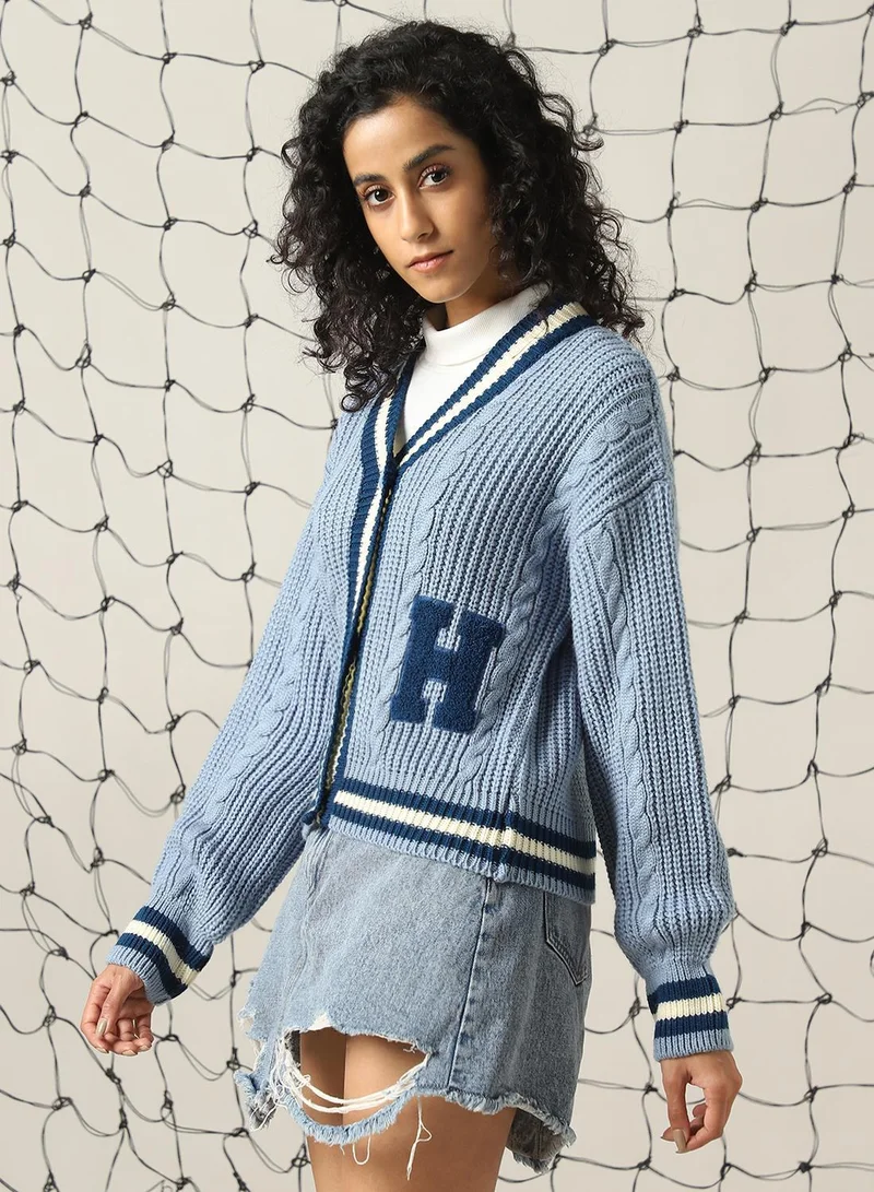 هوبرهولمي كنزة نسائية متعددة الألوان بقصة عادية من الأكريليك 1%