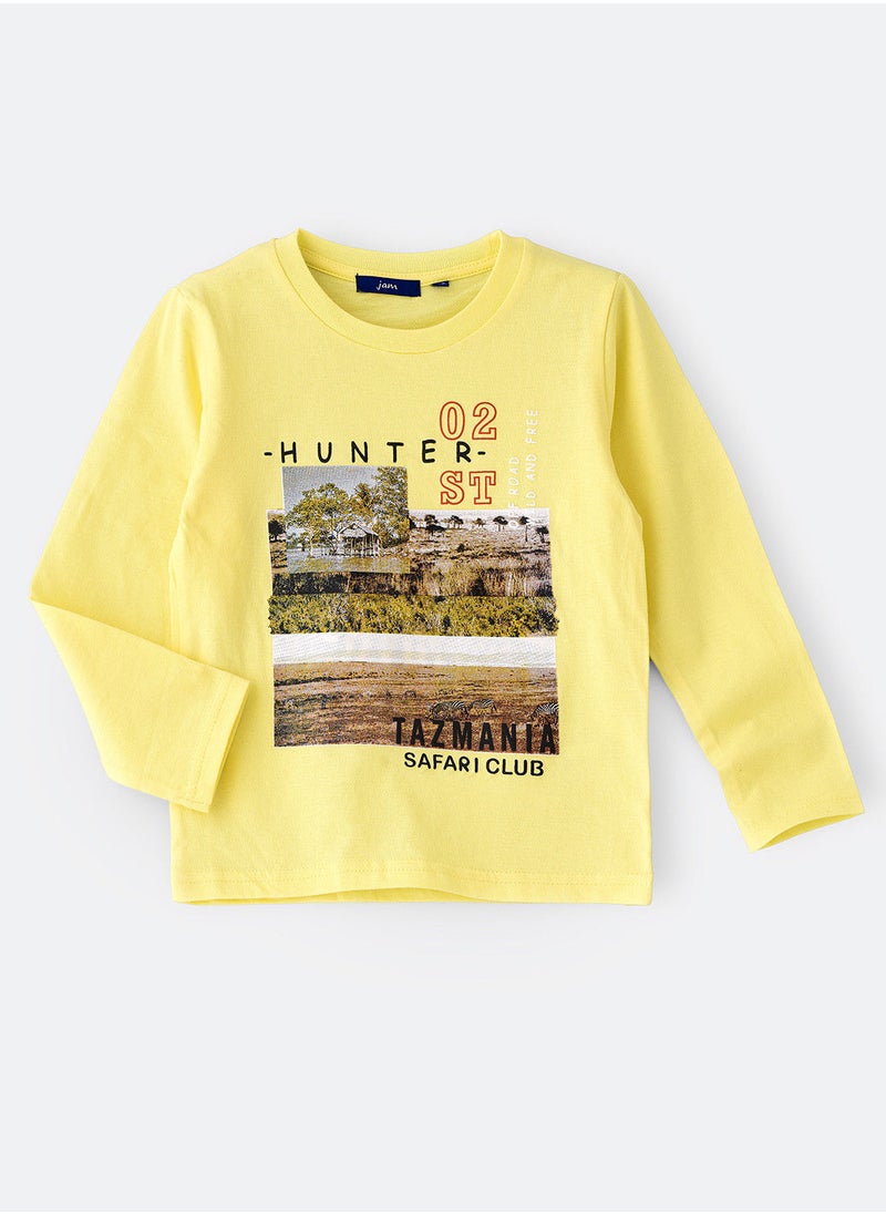 JAM Knit t-shirt with print  - Image 1