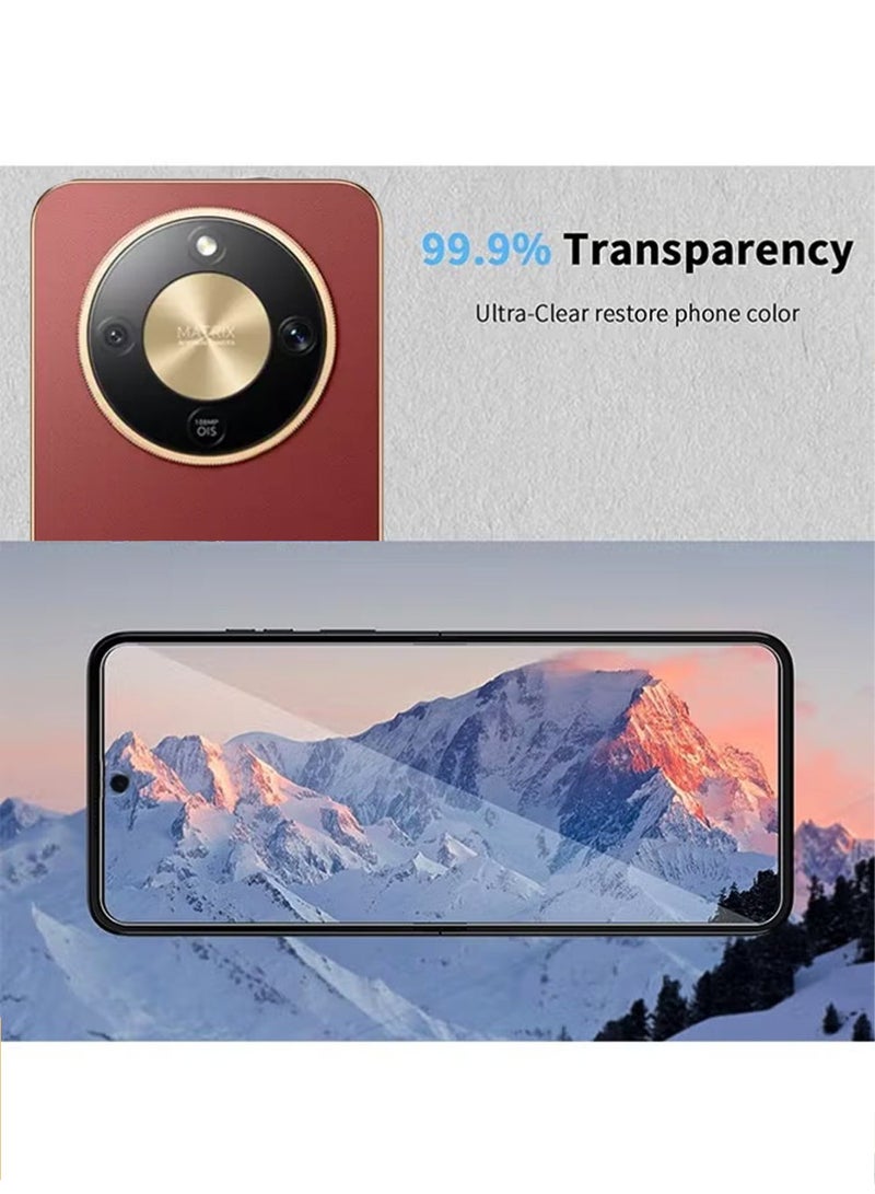 X-level For Honor X9d Screen Protector & Lens Protectors ,4-In-1Protector Including Tempered Glass Screen Protector, Lens Film, Back Protector Case Friendly, Anti-Fingerprint,Anti-Scratch,Easy Installation (2+1+1PACK) - Image 4