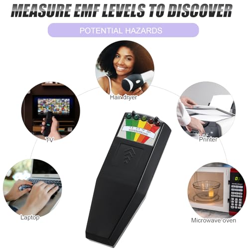 Saillong 7 Pcs Ghost Hunting Equipment Kit 1 Electromagnetic Paranormal Radiation Detector 1 Digital EVP Voice Recorder 1 Hand Held Radio 1 UV Flashlight 3 LED Light up Cat Balls, 8gb(Clear) - Image 3