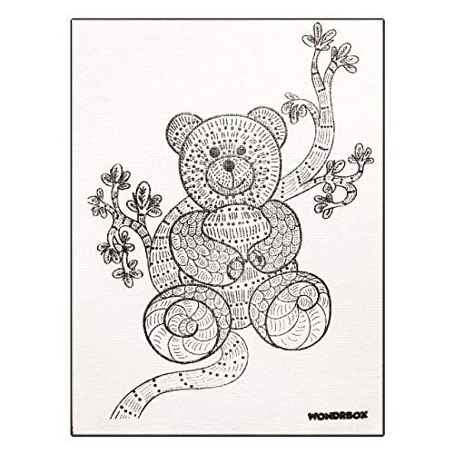 WONDRBOX Gond Canvas Painting Kit | Art and Craft Kit for Girls 9-12 |Best Gift for Girls 10 Years - Image 2