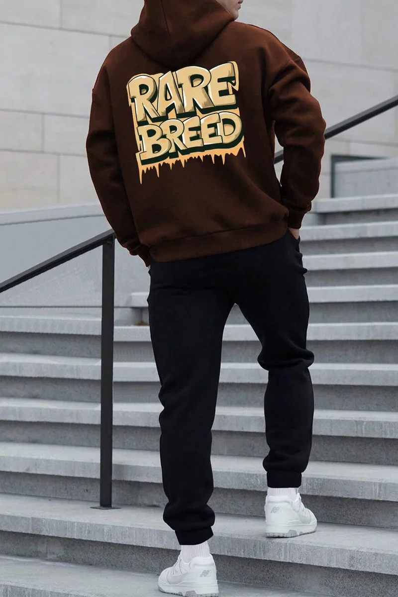 ONLYTRENDWEAR Unisex Rare Printed Tracksuit Set S.m. Brown