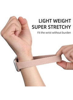 Lerobo 2 Pack Elastic Nylon Compatible with Apple Watch Band 44mm 45mm 42mm Series 3/ 49mm Women Men,Stretchy Braided Solo Loop Strap Accessories for iWatch Ultra Series 10 46mm/9/8/7/6/5/4/3/SE/2/1  - Image 4