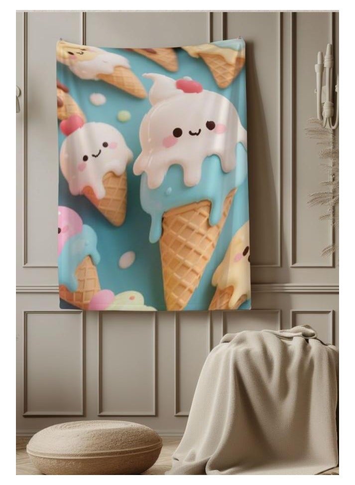 عام بطانية رقيقة من الفانيلا (دافئة ومريحة، ومناسبة للنوم واستخدام الألعاب وإزالة الغبار ومقاومة للرمل) 150 سم * 200 سم - 90 - Image 4