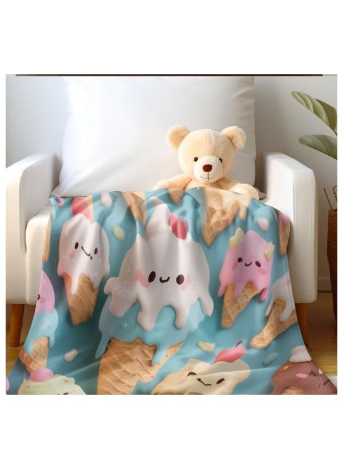 عام بطانية رقيقة من الفانيلا (دافئة ومريحة، ومناسبة للنوم واستخدام الألعاب وإزالة الغبار ومقاومة للرمل) 150 سم * 200 سم - 90 - Image 5