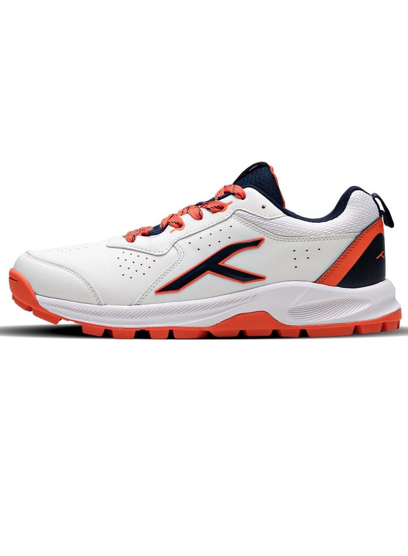 HUNDRED HyperDrive Men's Cricket Shoes – Lightweight & Durable Sports Footwear with TerraSpike Outsole for Superior Grip, HexaFoam Shock-Absorbing Midsole, Vegan Leather Breathable Upper, Reinforced Toe & Heel, Stability Plate for Enhanced Support – Ideal for All Cricket Pitch Conditions - Image 1