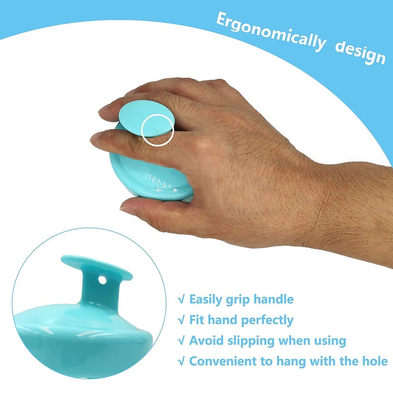 EPISKEY® Pet Silicone shampoo brush for dogs cats, Pets bath massage comb brush with soft pins for long&short hair, For Grooming and Romove shedding hair, Easy to grip (BLUE_35) - Image 5