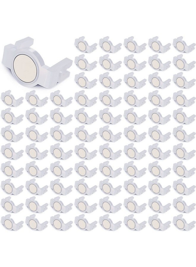 Macarrie مشابك ضوء مغناطيسية ماكاري C9 لمصابيح عيد الميلاد، مشابك تعليق مغناطيسية بالجملة للاستخدام الخارجي في العطلات، للسقف المعدني (100 قطعة) - Image 1