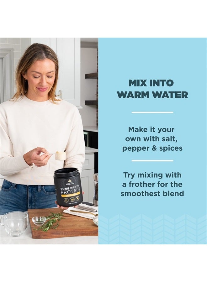 Ancient Nutrition Bone Broth Protein Powder, Chicken Soup, Grass-Fed Chicken and Beef Bone Broth Powder, 15g Protein Per Serving, Supports a Healthy Gut, 15 Servings - Image 4