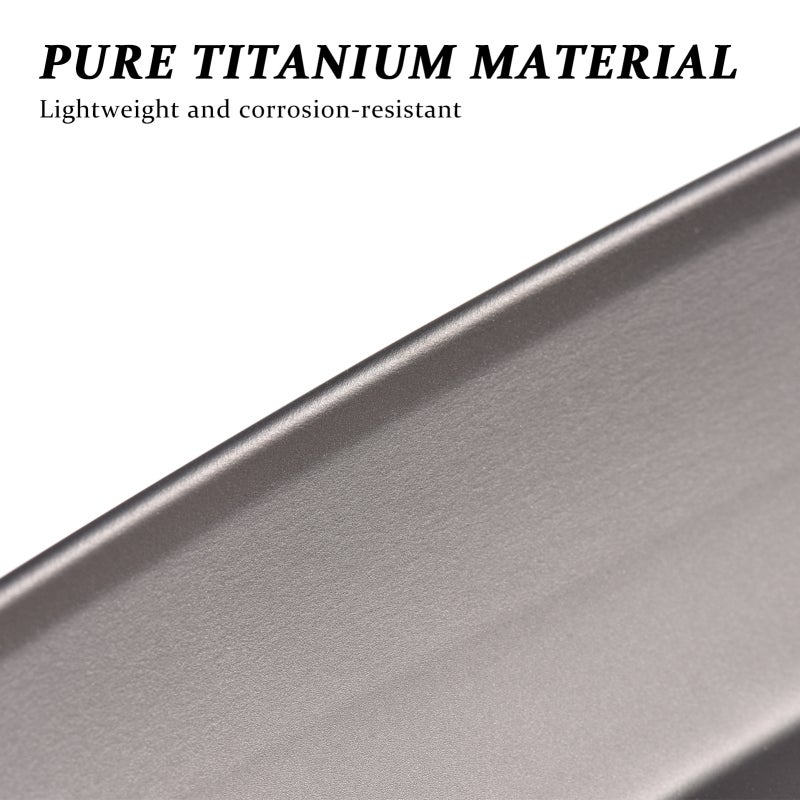 Titanium Serving Platter: 1.3" High Sides Lightweight Corrosion-Resistant BBQ Plate - Taste-Free Baking Plate for Outdoor BBQ Home Kitchen Food Serving - Image 2