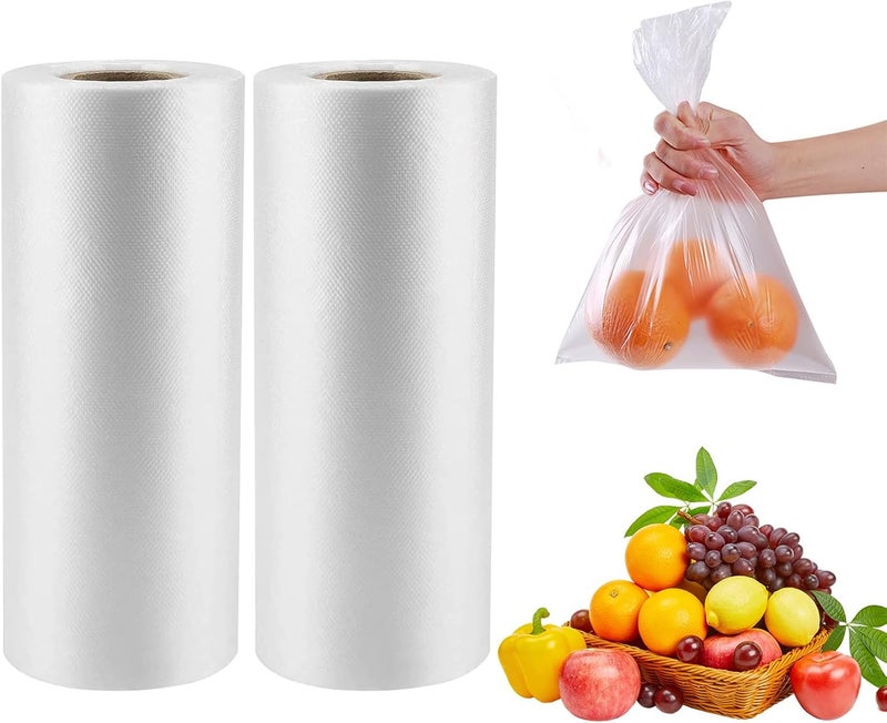 CLASSY Plastic Produce Bags for Food Storage,700 Bags - 12"x16" Clear Grocery Bag for Fruits, Vegetables, Bread,Meat,Continuous,Easy Tear Design. - Image 1