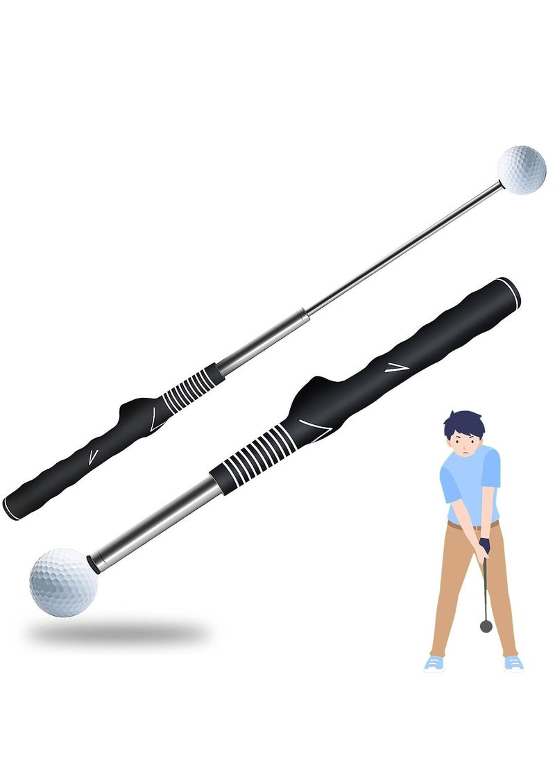 Generic Golf Swing Trainer Stretchable Golf Swing Training Device Aid for Tempo Rhythm Balance and Strength Emitting Swing Rod aids in Practice Lightweight Durable Golf Swing Mas with Ergonomic Grip  - Image 1