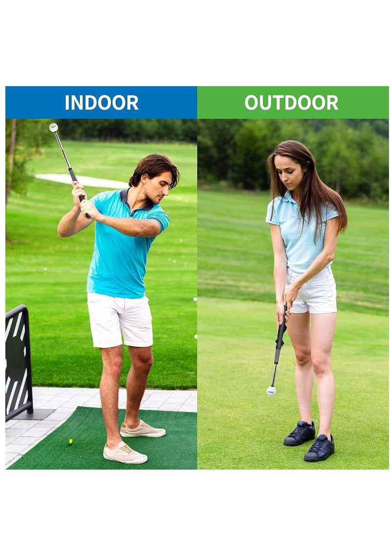 Generic Golf Swing Trainer Stretchable Golf Swing Training Device Aid for Tempo Rhythm Balance and Strength Emitting Swing Rod aids in Practice Lightweight Durable Golf Swing Mas with Ergonomic Grip  - Image 2