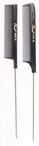 Krest Pintail Combs Weaving Foiling Fine Tooth Rattail Hair Comb XL. 2 PC. - Image 1