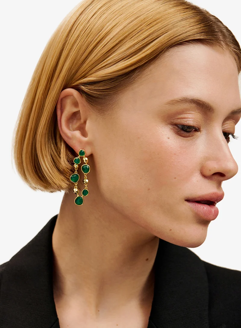 Ted Baker Pebble Stone Statement Stud Earrings