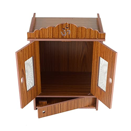 LEXICAL Lexical Wooden Readymade Wall Hanging Puja Temple for Home God Stand for Pooja Room Mandir Wood Devghar Stand for Office and Shop Lexical454  - Image 3