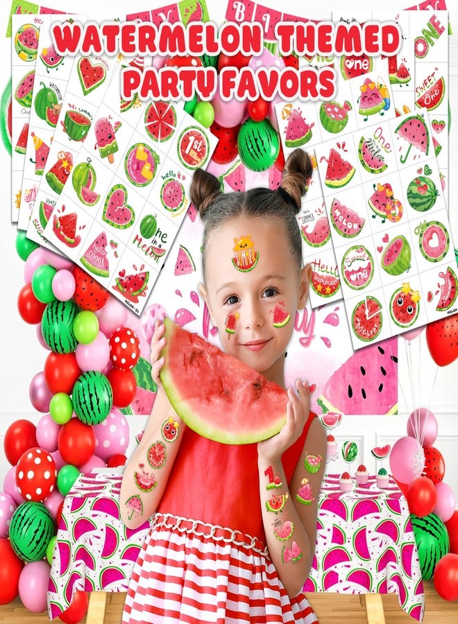 91TATTOOS 96PCS Watermelon Pre-Cut Temporary Tattoos for Kids - Image 2