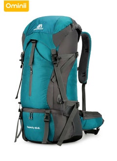 Ominii 70L Hiking Backpack Water-resistant Climbing Camping Backpack Travel Daypack with Rain Cover  - Image 2
