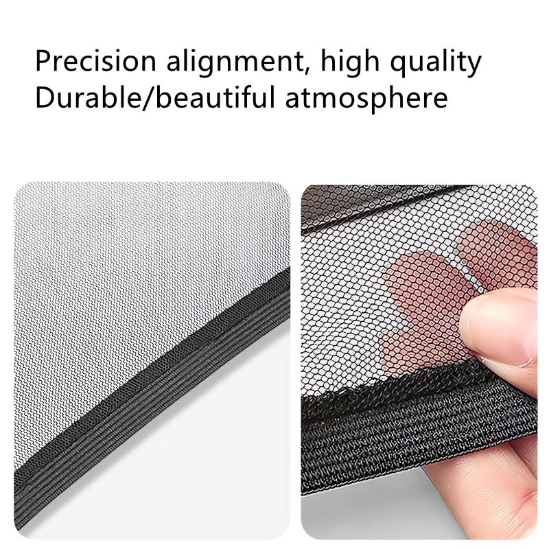 Webahow 4 Packs Universal Car Window Screens - 2023 New Car Window Covers Sun Shades with UV Protection, Window Shades for Car Side Windows, Mesh Window Screen Privacy Car Window Covers Net for Camping - Image 2