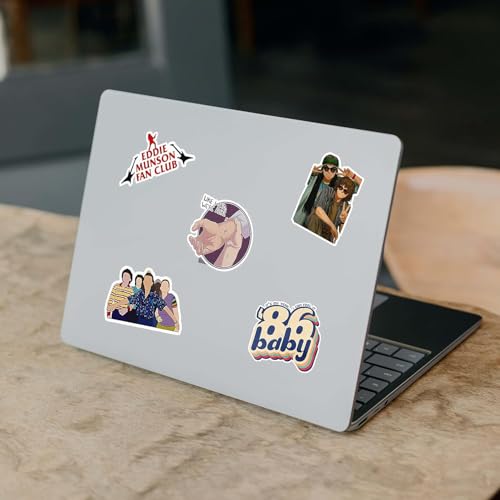 CodersParadise - Pack of 55 Stranger TV Show, Web Series Stickers for Laptop, Journal, Diary, Guitar, Mobile Case - Aesthetic Waterproof Stickers - Image 4