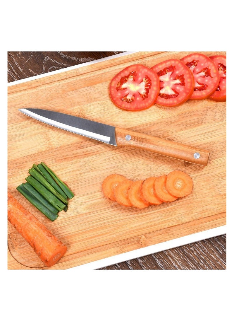 Knives with Bamboo Handle, Set of 5 Pieces
