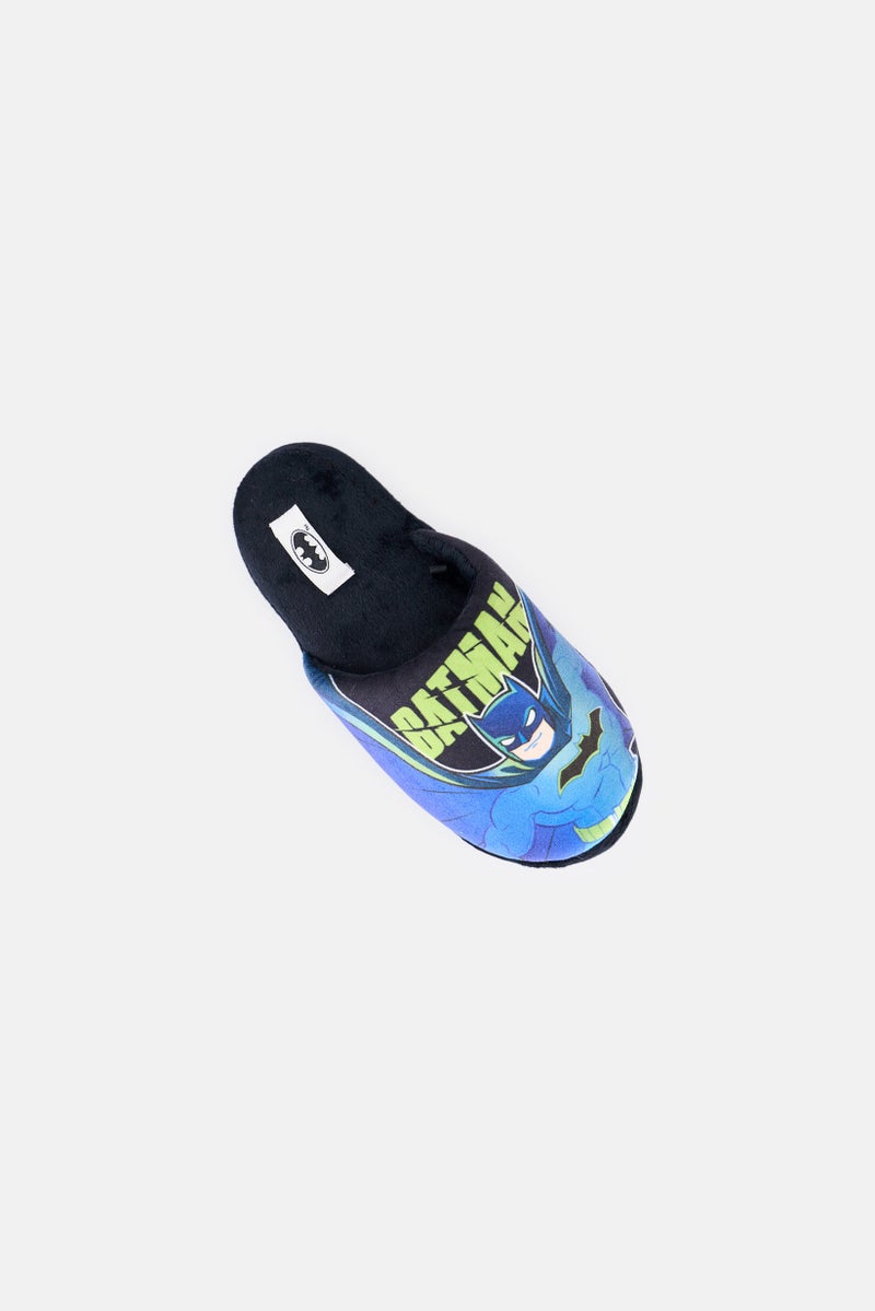 Warner Bros Kids Boy Batman Slip On Bedroom Slippers, Multicolor  - Image 3