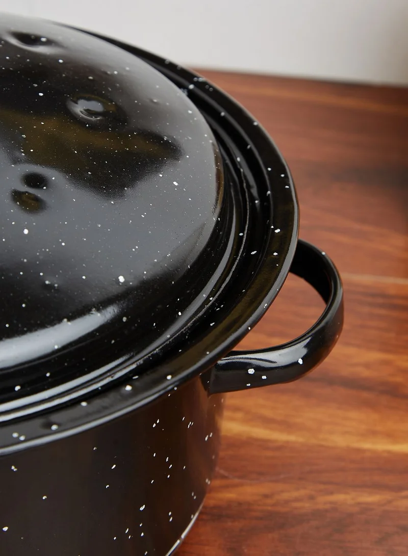 Premier Enamel Round Self Basting Roasting Tin