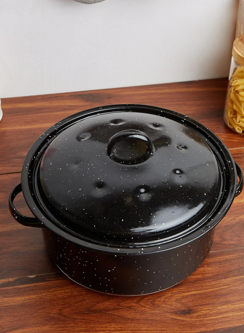 Premier Enamel Round Self Basting Roasting Tin