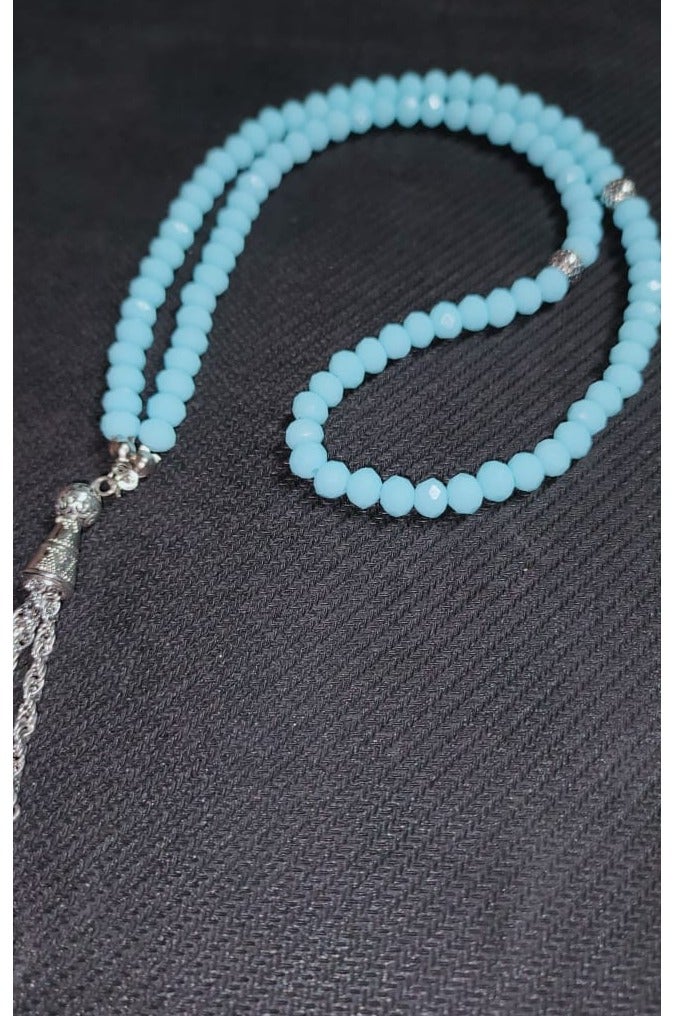 EvancyStore Handmade Crystal Rosary Baby-Blue  - Image 2