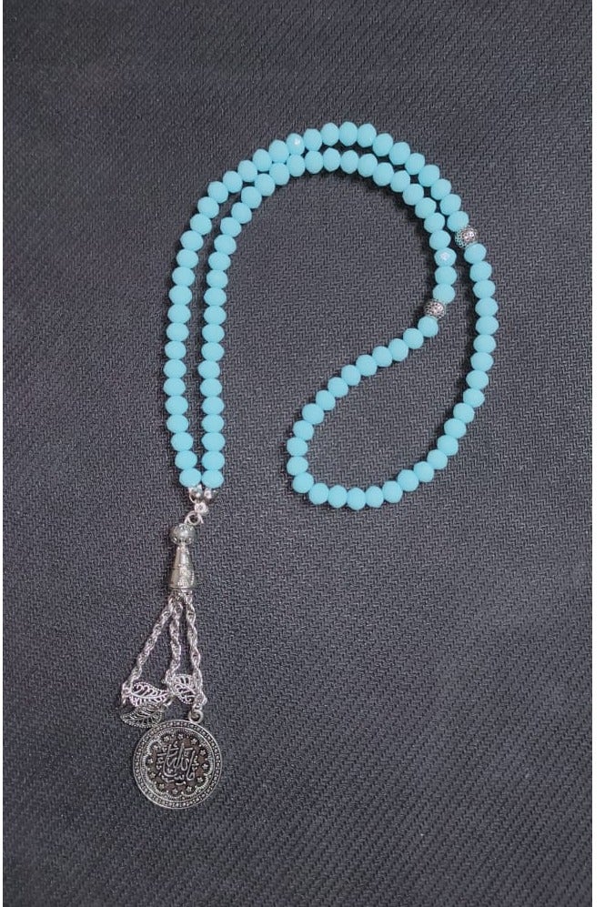 EvancyStore Handmade Crystal Rosary Baby-Blue  - Image 3