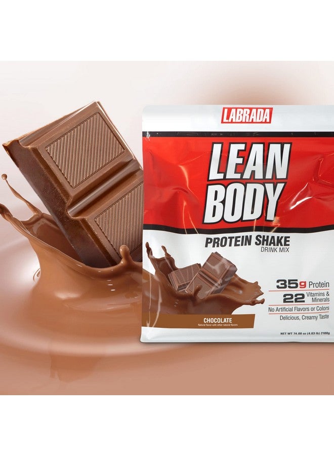 LABRADA Lean Body All-In-One Chocolate Protein Shake. 35G Protein, Whey Blend, 7G Healthy Fats & Fiber, 22 Vitamins And Minerals, No Artificial Colors, Gluten Free, (4.6Lb) Packaging May Vary - Image 2
