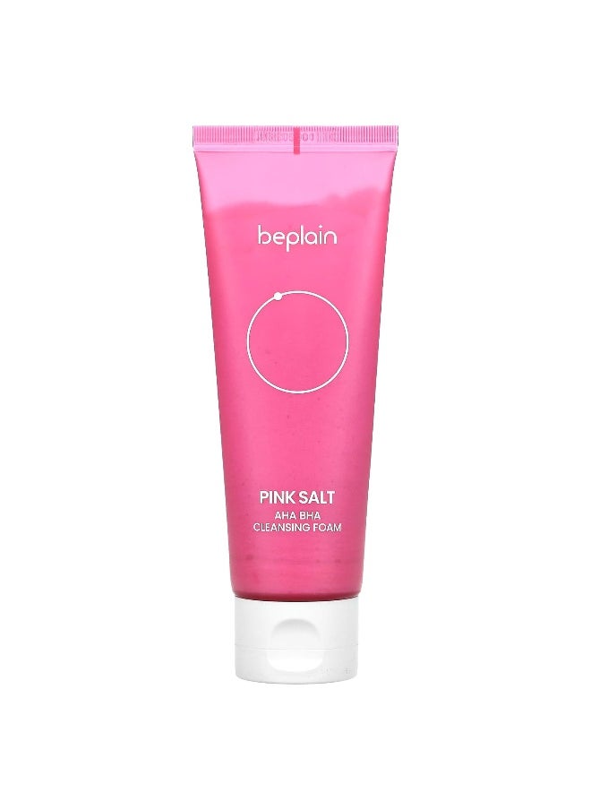 beplain Beplain, Pink Salt, AHA BHA Cleansing Foam, 4.05 fl oz (120 ml)  - Image 1
