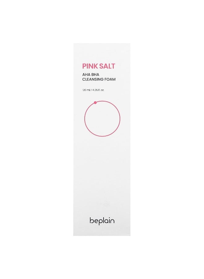 beplain Beplain, Pink Salt, AHA BHA Cleansing Foam, 4.05 fl oz (120 ml)  - Image 2