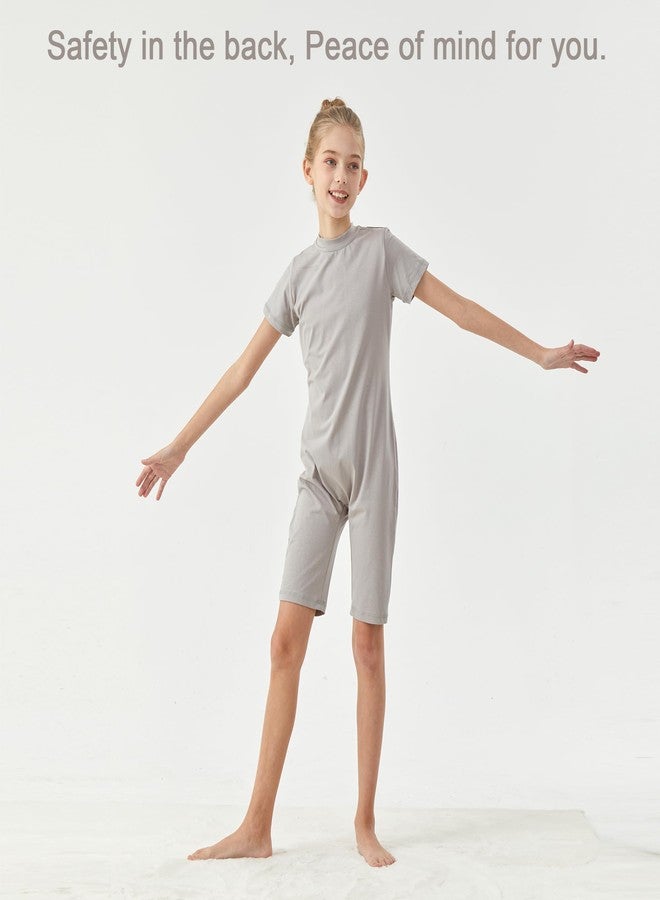 EEOST Adaptive Clothing for Kids Anti Strip Clothing for Autism Sensory Clothes Zip Back Jumpsuit Tagless - Image 2