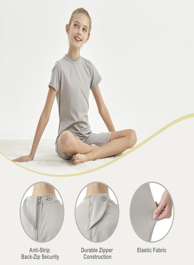 EEOST Adaptive Clothing for Kids Anti Strip Clothing for Autism Sensory Clothes Zip Back Jumpsuit Tagless - Image 3