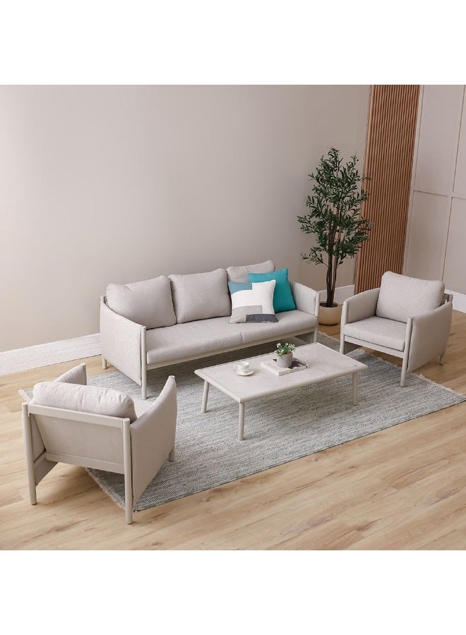 DANUBE HOME Divine 5-Seater Outdoor Sofa Set | Aluminium Frame Garden Furniture | Modern Design Patio Sofaset | Outdoor Seating Table And Chairs For Lawn Garden - Image 1