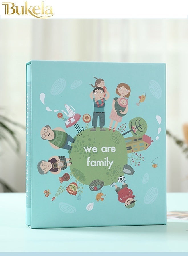 Bukela 200 Pockets Stamping Photo Album for 6 Inches Photos Portable Photo Album for Family Wedding Boys Girls - Image 1