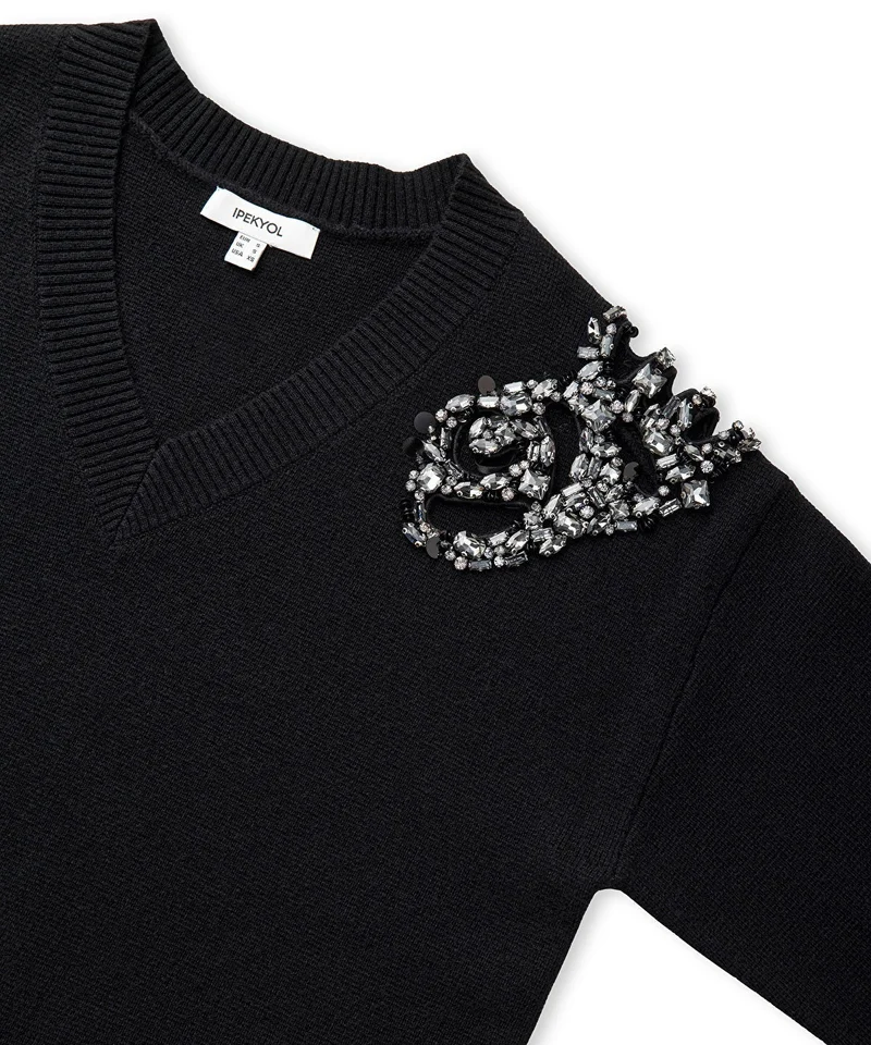 Ipekyol  Embellished Knit Sweater for Women | Best Price UAE