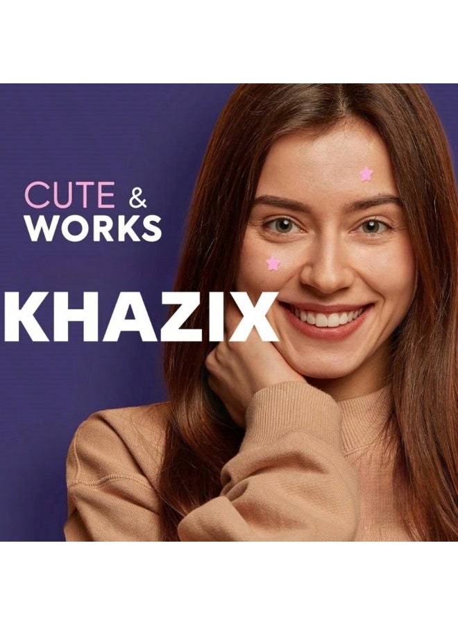 شي.ان لصقات حب الشباب هيدروكولويد على شكل نجمة 280 لاصقة، لصقة حب شباب هيدروكولويد، لصقة بثور لطيفة على شكل نجمة , شفاف اللون - Image 5