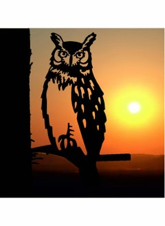 KASTWAVE Metal Owl, Metal Birds Yard Decor, Metal Yard Art, Garden Owl, Tree Decorations Outdoor, Owl Decoy, Backyard Decor, Garden Gift, Garden & Patio Decor, Outdoor Decoration  - Image 4