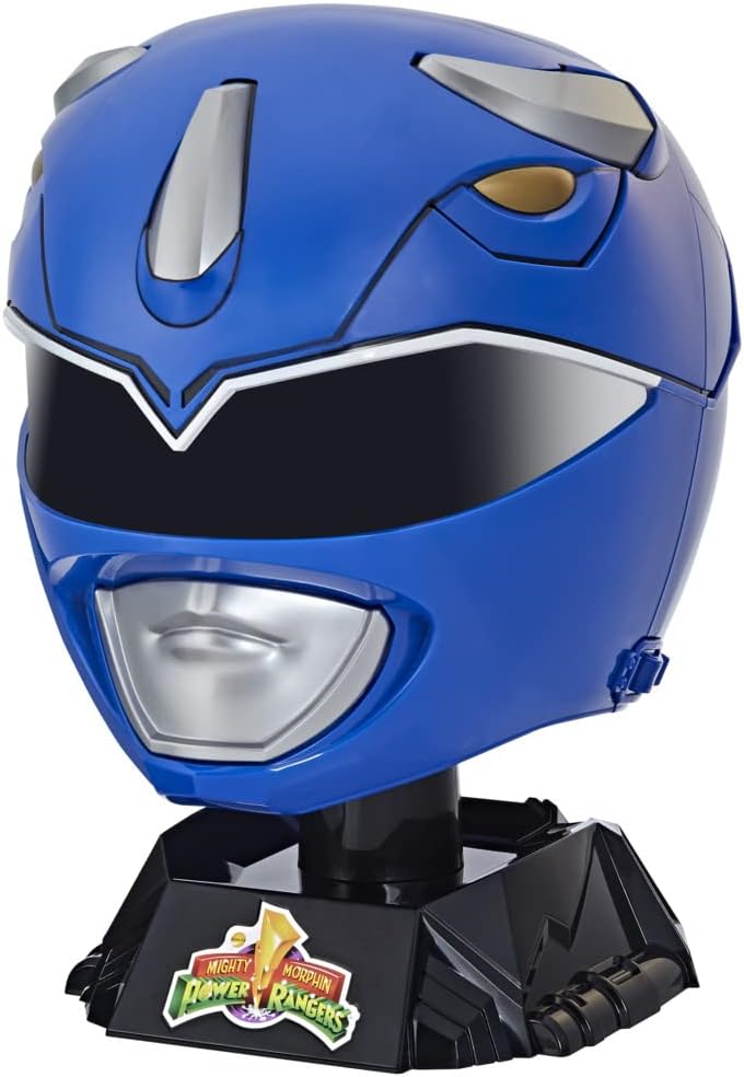 Power Rangers Lightning Collection Mighty Morphin Blue Ranger Premium Collector Helmet - Image 1