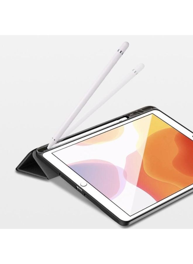 DUSALA Tablet Case With Pen Holder For Apple iPad 10.2 Black - Image 4