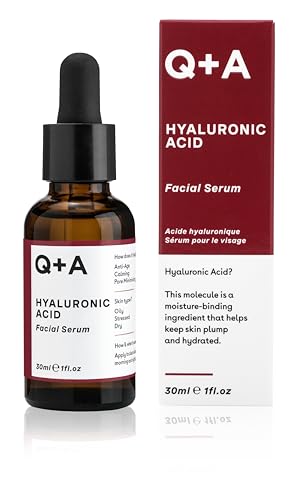 Q+A QA Hyaluronic Acid Facial Serum A hydrating Hyaluronic Acid serum for healthy and plump skin 30ml1floz