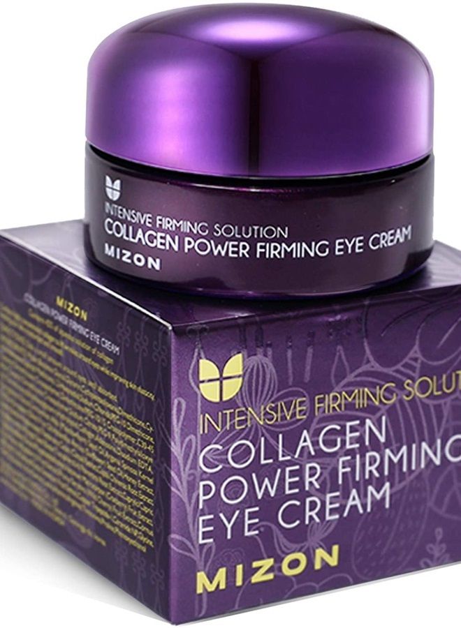 MIZON Collagen Power Firming Eye Cream, Collagen, Anti-wrinkle, elastin booster, Moisturizing, skin elasticity with Hyaluronic Acid. (25ml, 0.84 FL oz) - Image 1