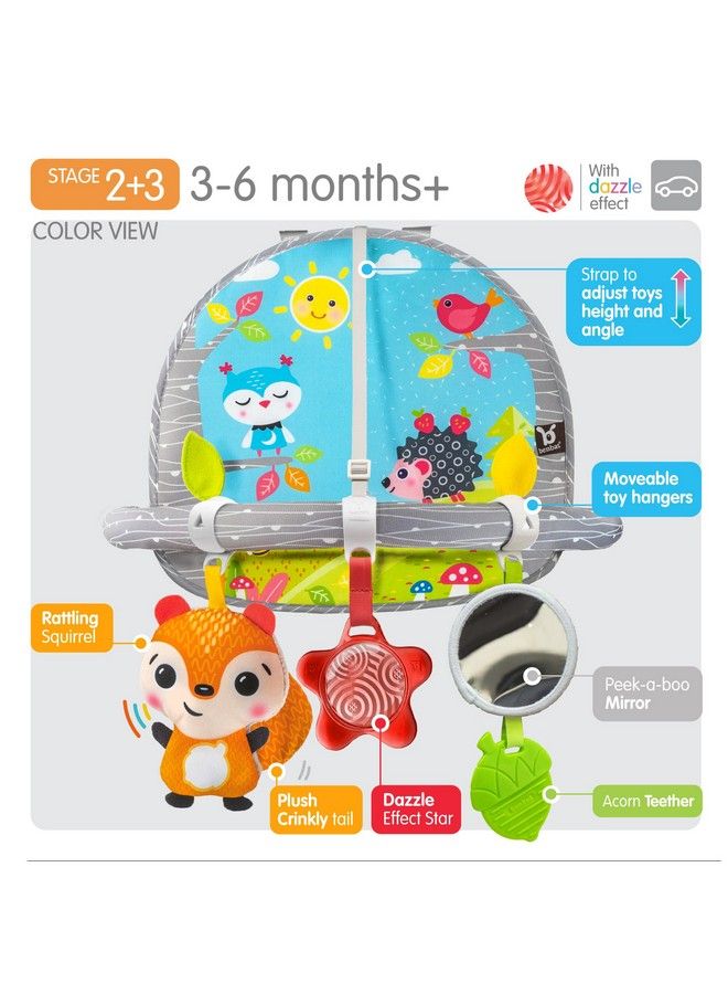 BenBat Car Seat Toys For Babies Double Sided Rear Facing Carseat Toy With Baby Mirror For Infants Girls And Boys 0+ Month By Benbat Blue - Image 5