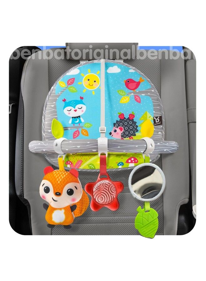 BenBat Car Seat Toys For Babies Double Sided Rear Facing Carseat Toy With Baby Mirror For Infants Girls And Boys 0+ Month By Benbat Blue - Image 1